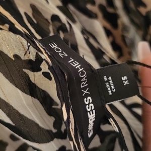 Express bnwts maxi dress. has lining cheetah/zebra print